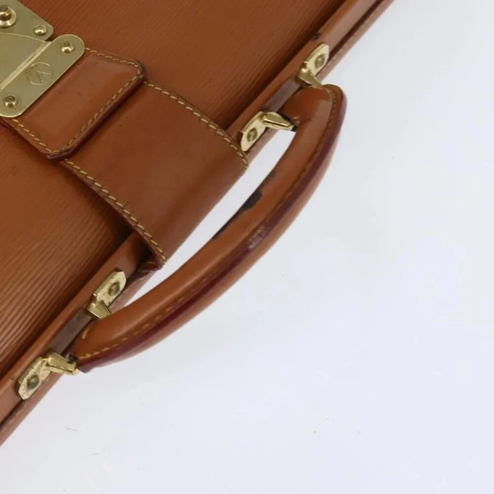 LOUIS VUITTON Epi Serviette Fermoir Bag Zipangu Gold M54358 LV Auth ep11319